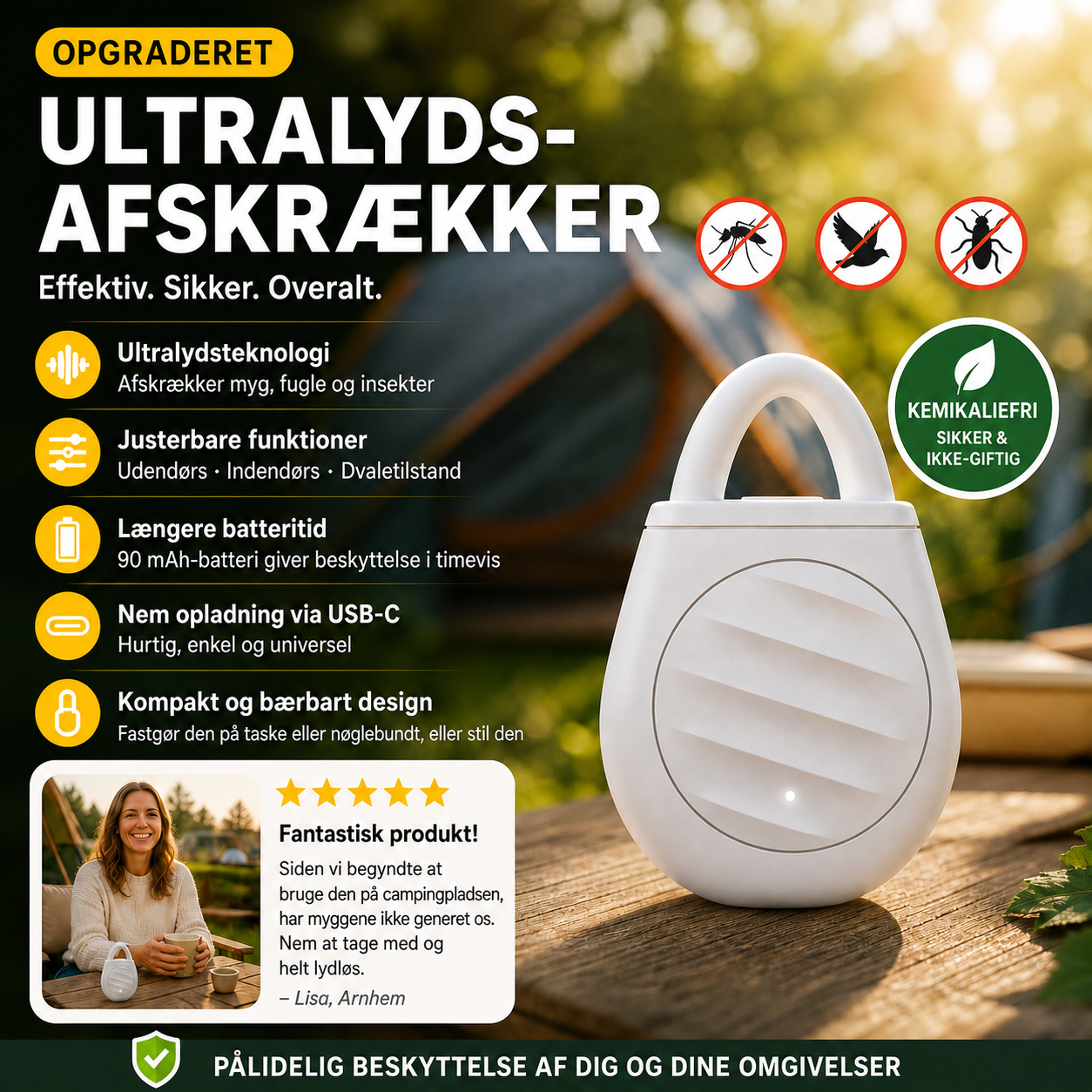 🐦 UltraSkræm™ -  Fugle- og Skadedyrsafskrækkere