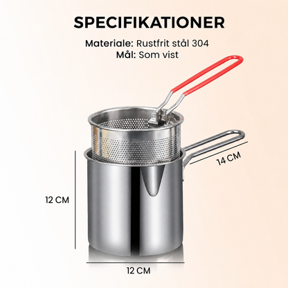 SprødKurv™ | Frituregryde i rustfrit stål