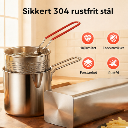 SprødKurv™ | Frituregryde i rustfrit stål