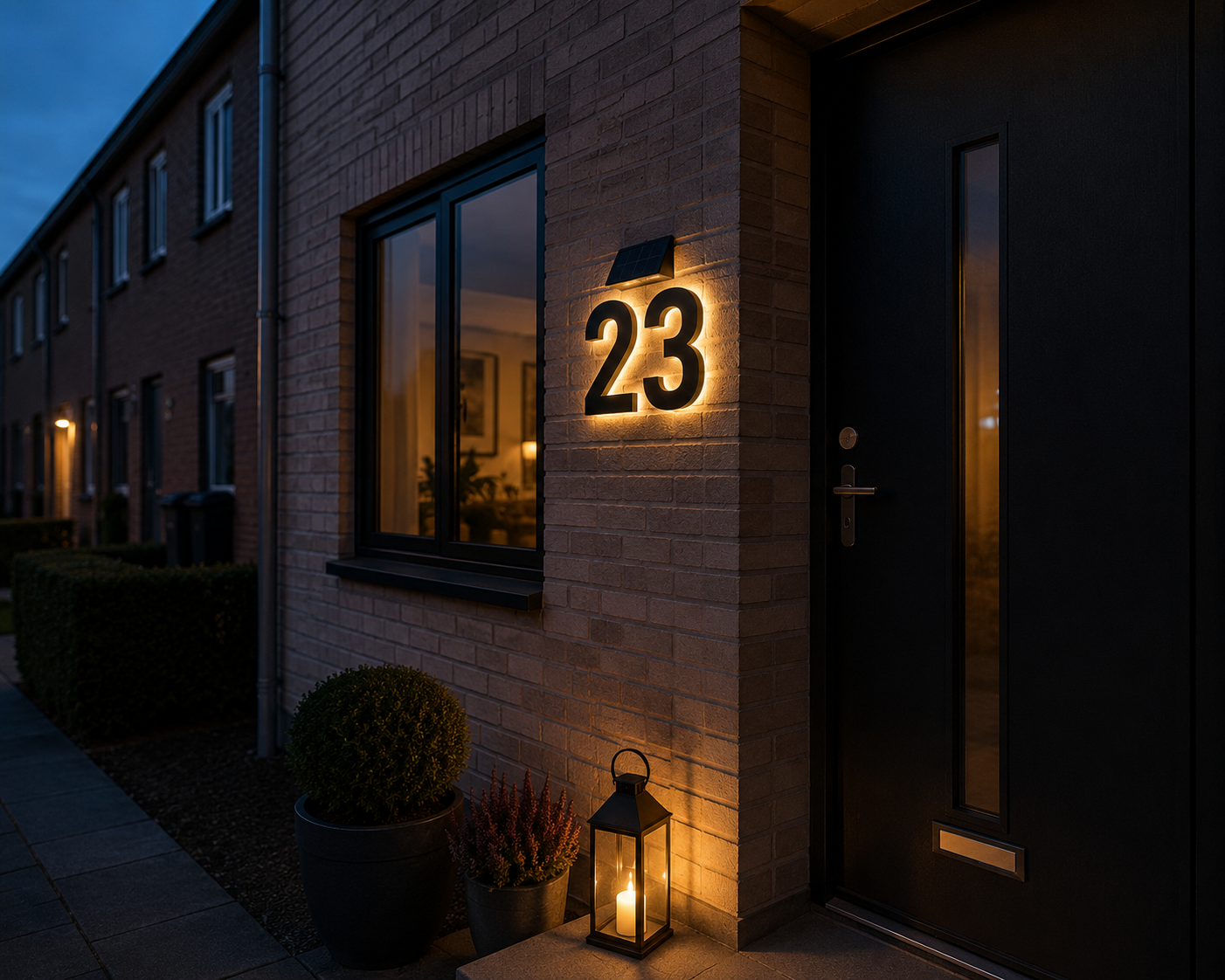 NordLys™ – Solcelledrevet LED-husnummer