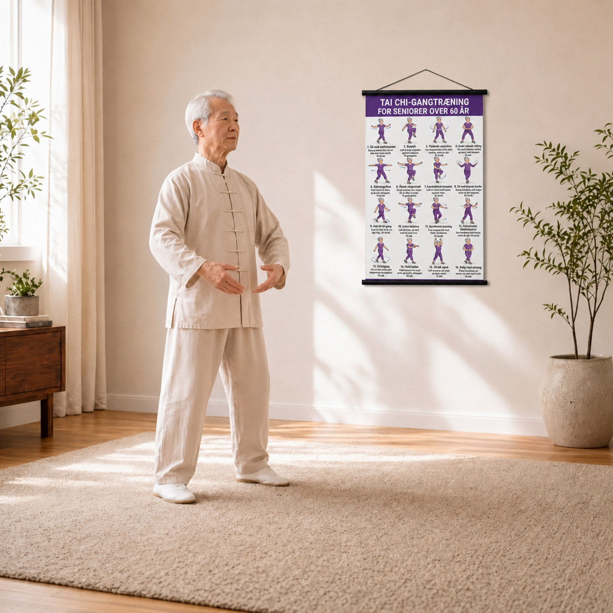📢📢50% RABATT NU!! ⏰ BalanceRo™ – Tai Chi-træningsplakat til seniorer