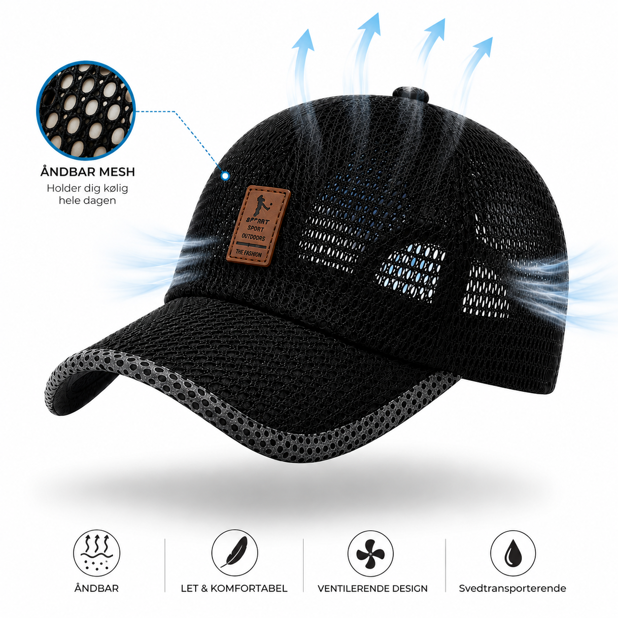 AirMesh™ – Let, Komfortabel & Justerbar