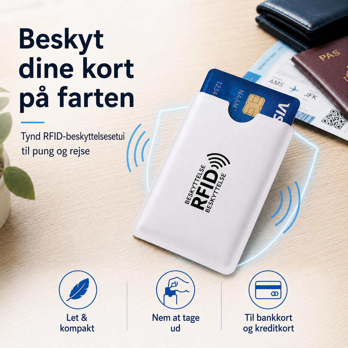 🛡️RFID Guard™ Til pung og rejser