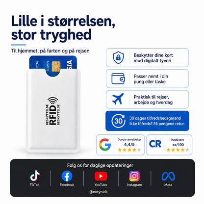 🛡️RFID Guard™ Til pung og rejser