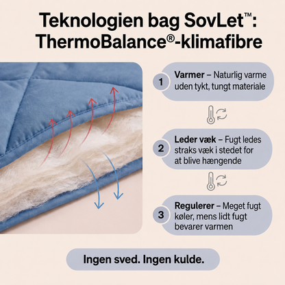 SovLet™ | Vaskbar 2-i-1 helårsdyne uden betræk