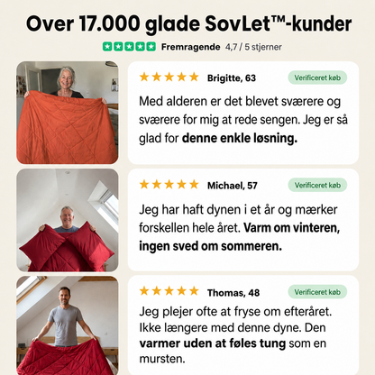 SovLet™ | Vaskbar 2-i-1 helårsdyne uden betræk