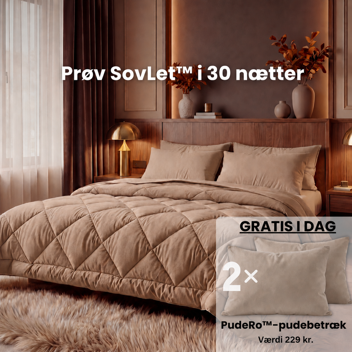 SovLet™ | Vaskbar 2-i-1 helårsdyne uden betræk