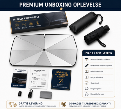 🛡️ SolSkjold™ – UV Solskærm Paraply