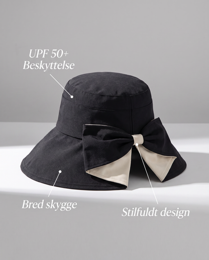 SolSløjfe™ – Elegant solhat med sløjfe
