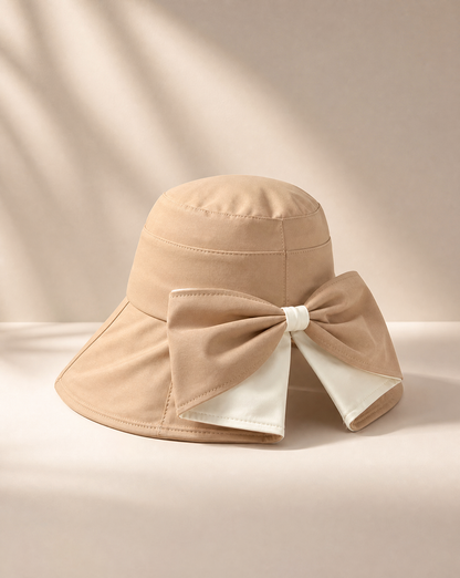SolSløjfe™ – Elegant solhat med sløjfe