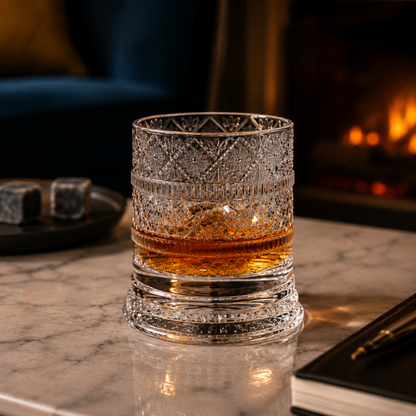 Whiskyglas med 360° Rotation