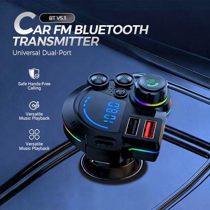 🚗 KøreKlar™ - Universel FM-Bluetooth og håndfri🔌