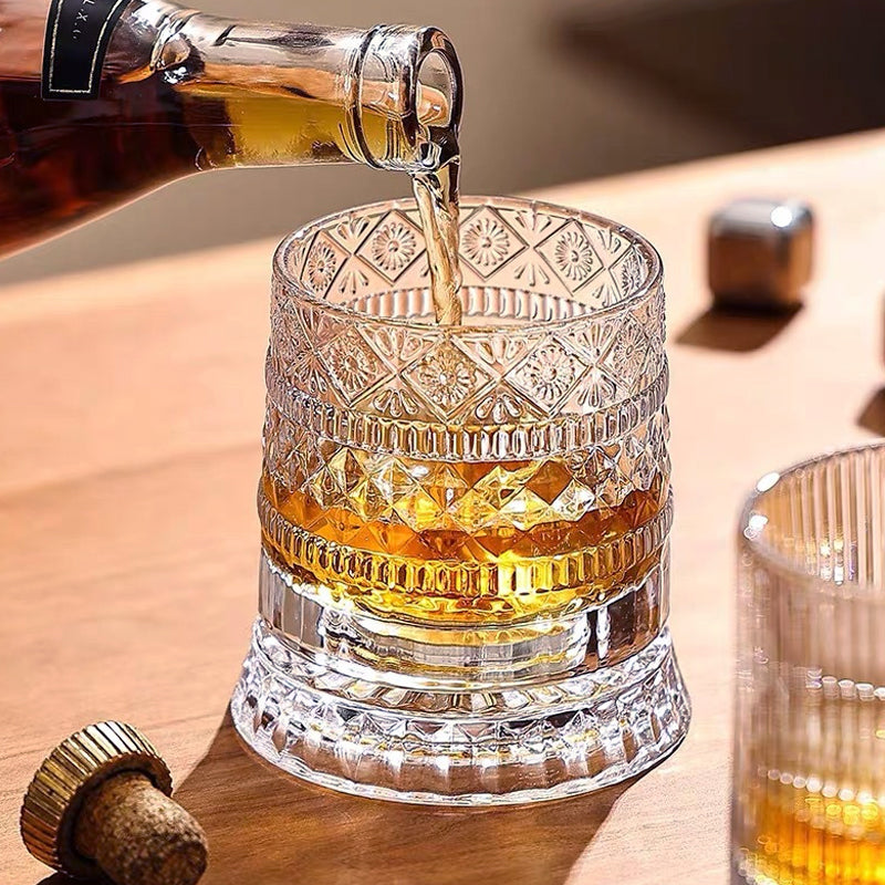 Whiskyglas med 360° Rotation